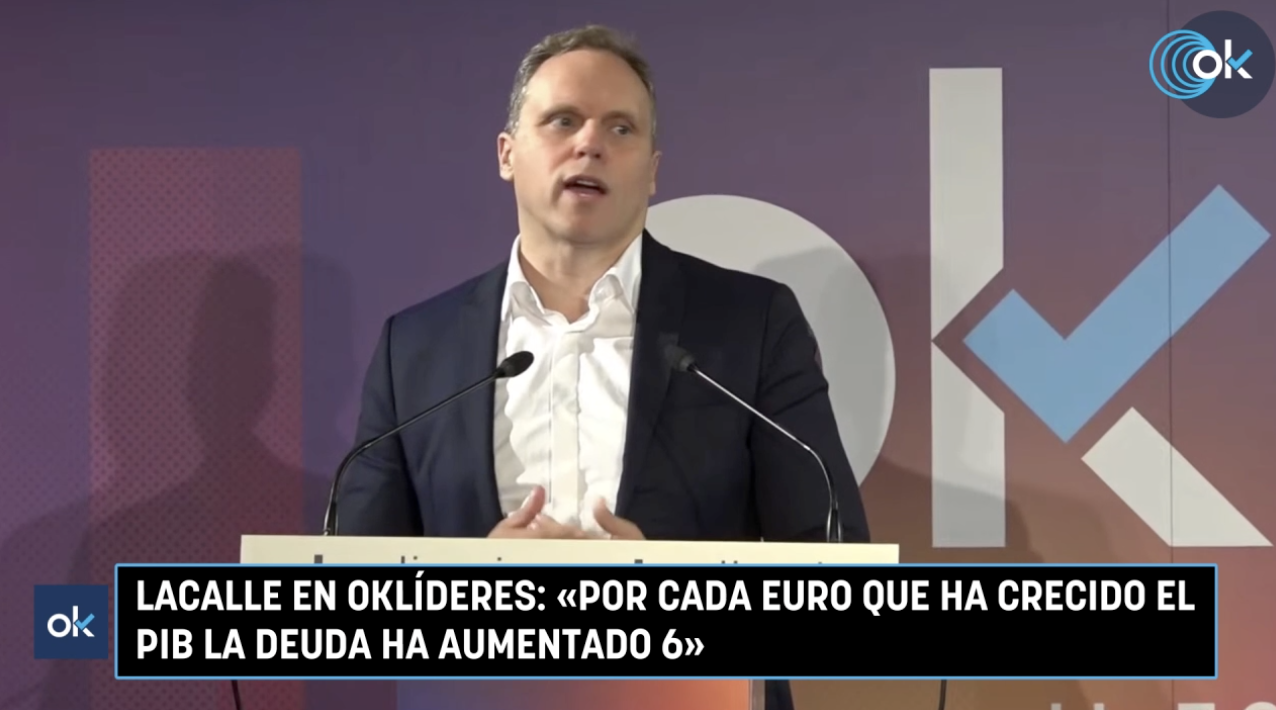 Lacalle En Okl Deres Por Cada Euro Que Ha Crecido El Pib La Deuda Ha