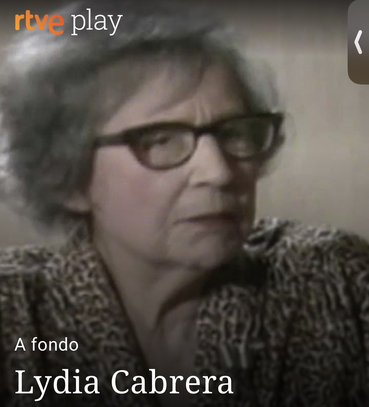 Histórico Lydia Cabrera en A Fondo con Joaquín Soler Serrano ZoePost